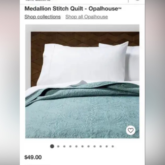 Opalhouse Bedding New Twintwin Xl Medallion Stitch Quilt Poshmark
